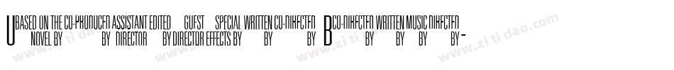Universal Black字体转换